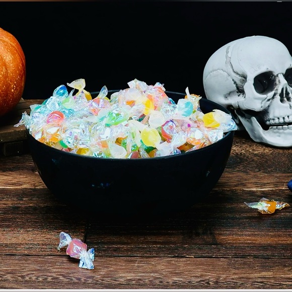 New Haunted Elegance Etched Black Bat Dinnerware 3-Piece Set - Picture 9 of 16